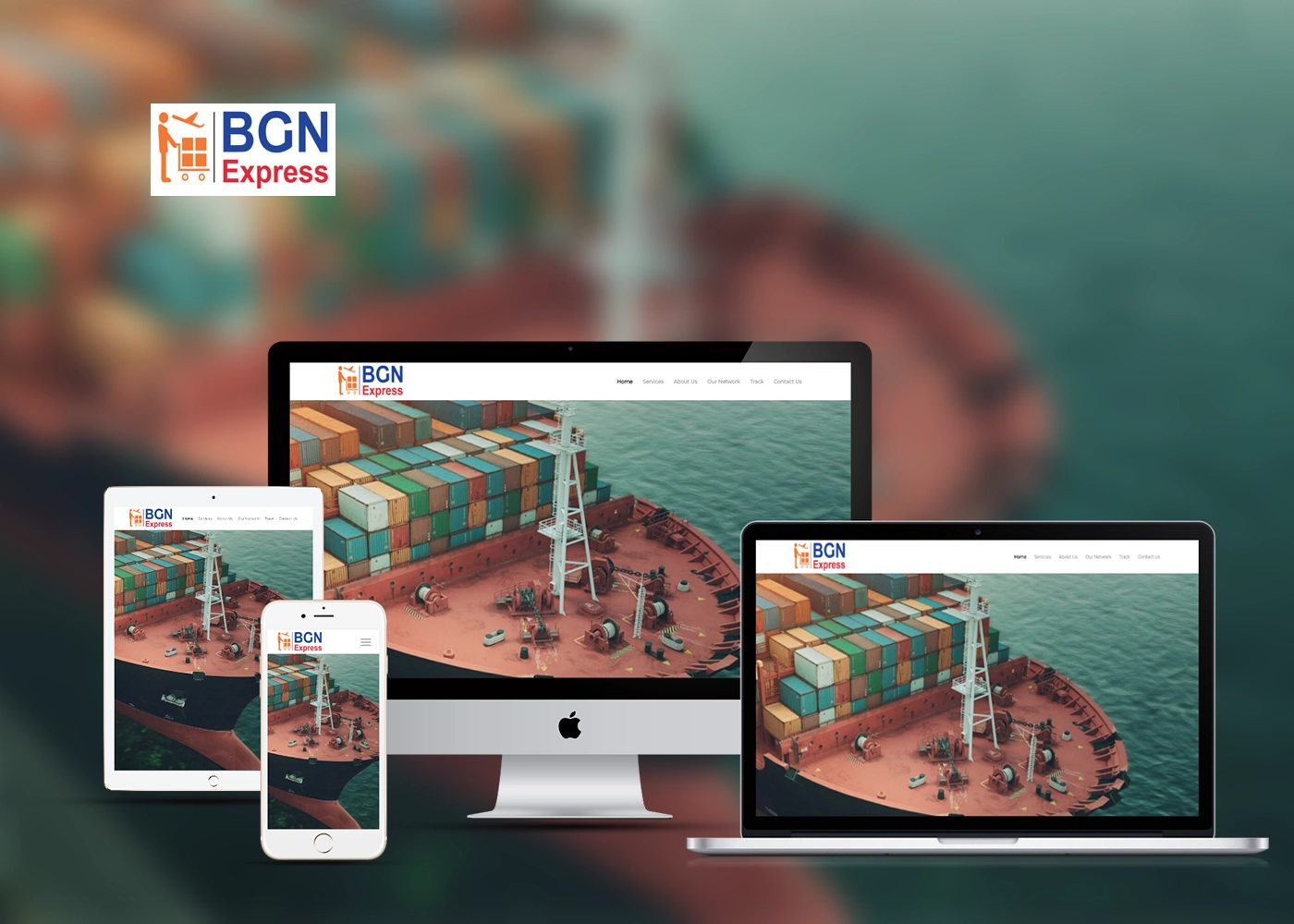BGN Express website homepage