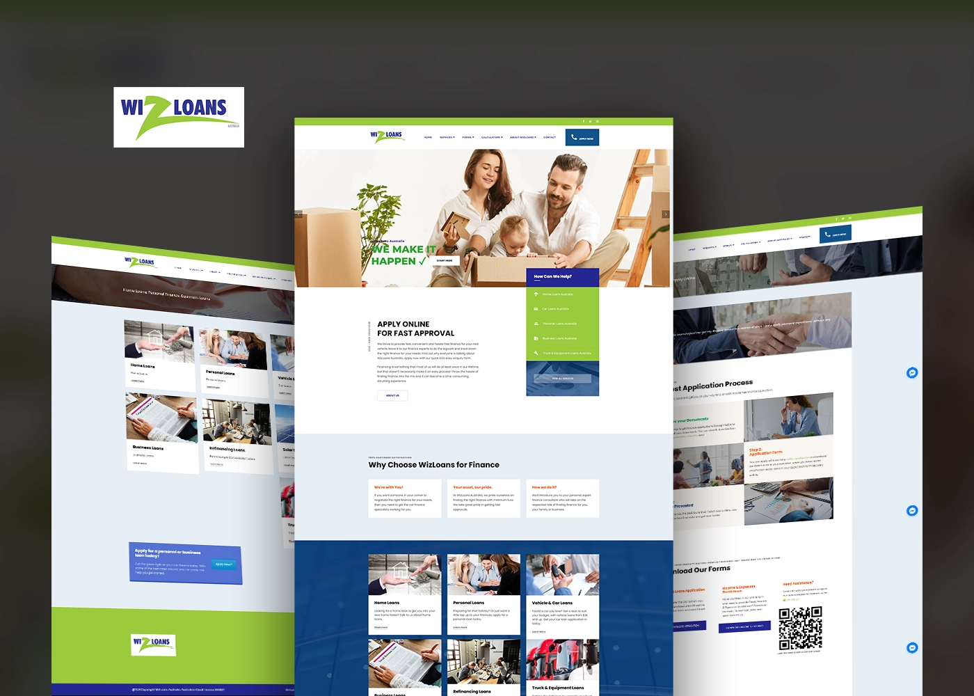 Wiz Loans website homepage